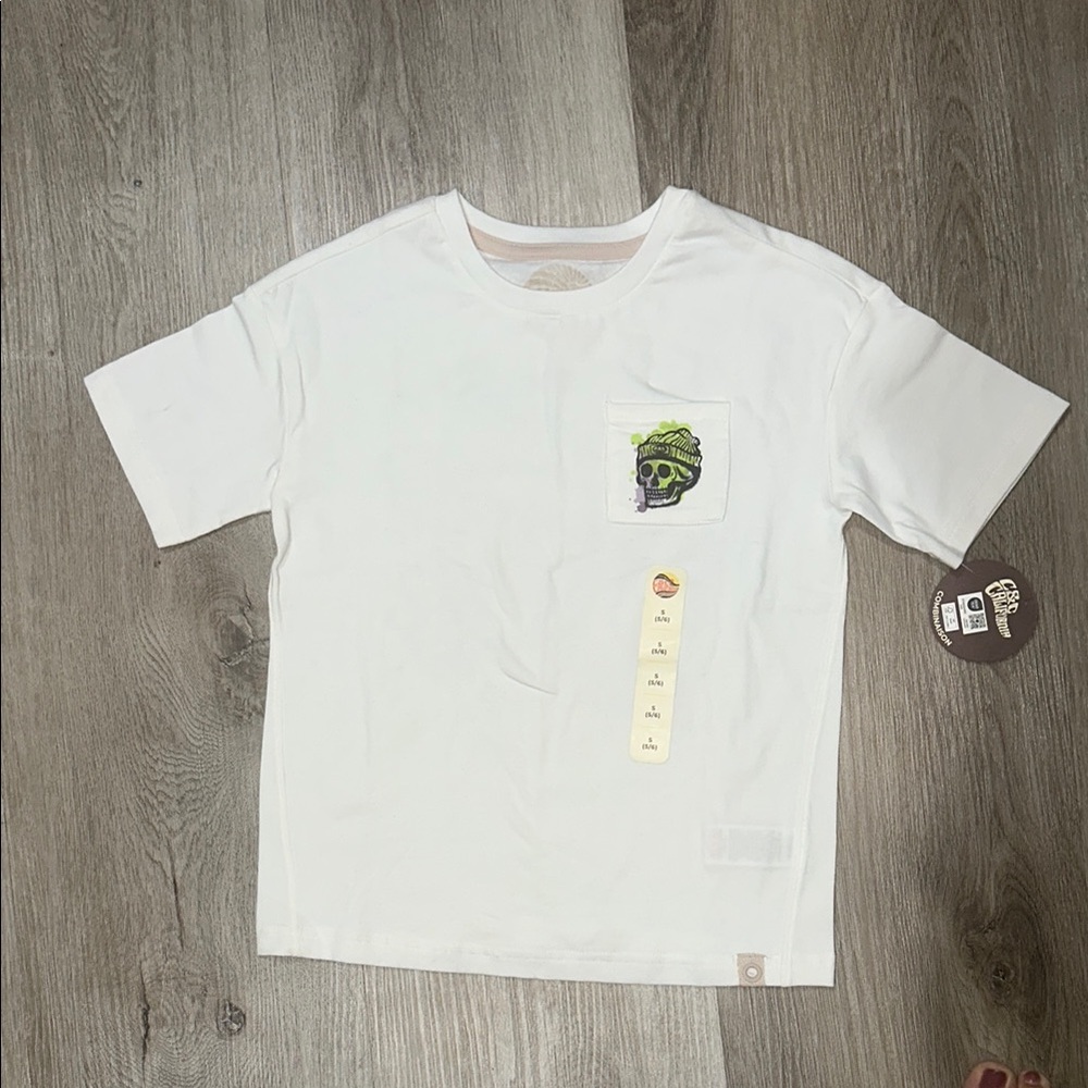 C&C California White Tee with Green Graphic